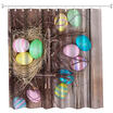 Nest Egg Polyester Shower Curtain Bathroom Curtain High Definition 3D Printing Water-Proof