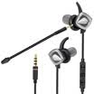 KOTION EACH K2 black gray in-ear gaming headset to eat chicken earplugs earphones headset computer IPAD notebook universal portable audio-visual headset