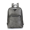Fashion PU Leather Backpack Mens Casual Business Travel Bag Slim Durable Women Fashion School Campus School Rucksack