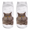 2018 New HOT 3D Printing Women Socks Brand Sock Fashion Unisex Christmas Socks Cat Meias Female Funny Low Ankle Femme Sock Sale