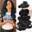 Brazilian Virgin Hair Body Wave Remy Human Hair 3 Bundles 100 Unprocessed Hair Extensions Natural Color Hair Weave Bundles Deal