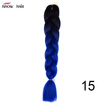 Silky Strands 24 100g Ombre Synthetic Braiding Hair Extensions For Crochet Braids Kanekalon Jumbo Braids Two Tone Ombre Color 1p