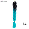 Silky Strands 24 100g Ombre Synthetic Braiding Hair Extensions For Crochet Braids Kanekalon Jumbo Braids Two Tone Ombre Color 1p