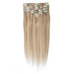 16 inch -20 inch P18613 Clip-in Full Head Straight Human Hair Extensions Brazilian Hair 7 pcs 16 Clips