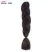 Ishow 24inch Synthetic Braiding Hair Pure Color HighTemperature KanekalonJumbo Braid Hair Extensions Crochet Yaki Texture 1pc100g