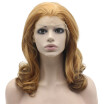 Iwona Synthetic Hair Lace Front Shoulder Wavy Blonde Wig