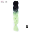 Silky Strands 24 100g Ombre Synthetic Braiding Hair Extensions For Crochet Braids Kanekalon Jumbo Braids Two Tone Ombre Color 1p