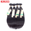 Allrun Hair Peruvian Straight Hair 4pcslot Natural Color 100 8A Grade Remy Human Hair Weave Bundles 12-28 inch Free Shipping
