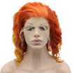 Iwona Synthetic Hair Lace Front Shoulder Wavy Orange Ombre Wig