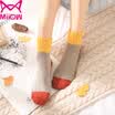 Cat people MiiOW 5 pairs ladies socks women autumn&winter thickening warm rabbit wool socks solid color stripes in the tube female socks uniform