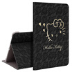 Hello Kitty iPad mini 2019 new protective cover 79 inch mini mini 5 flat protective shell cartoon anti-drop dormant bracket leather lace heart cardinal Katy black