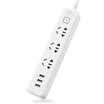 Green Power llano plug-in board 18 m USB quick-fill socket tow line plug&socket conversion socket board power row child protection door smart row with white switch