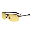 LianSan Sunglasses Men Polarized Sunglasses Aluminum-magnesium sunglasses Sports night-vision goggles driving glasses professional riding mirror 3043 gun box yellow film night vision