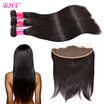 8A Lace Frontal Brazilian Virgin Hair Straight Frontal With Natural Hair 100 huamn hair Free Shipping