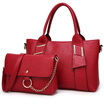 DEER LOVE handbag wild tide handbag shoulder Messenger bag two pieces suit LE170089 black