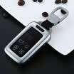 Di Galen 17 new Volvo S60 special metal key shell Volvo xc60 s80L V60 V40 car key case leather keychain platinum gray