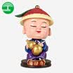 Light shade car ornaments shaking head car ornaments cartoon small clear official car supplies national culture creative gifts auspicious wishful