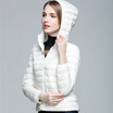 Plus Size S-3XL Ultra Light Winter Jacket 2017 Fashion Women Duck Down Coat Solid Color Hooded Zippers