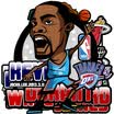LMA Loma Car Sticker Basketball Baby Ball Car Sticker Paul Pierce Cartoon Sticker 3D Funny Car Sticker