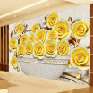 Custom 3D Wallpaper Living Room Sofa TV Background Large Wall Painting Stereo Relief Rose Flower Mural Wallpaper For Walls 3 D
