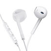 Lanston E6U noise-canceling headphones earbuds comfort in-ear subwoofer universal phone k song headphones tuning with wheat computer headset white