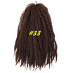 18" Marly Hair Crochet Braids 30 Roots Bug Marley Braiding Hair Synthetic Bulk Hair Extension Low Temperture Fiber Rated 50