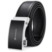 Goldlion belt mens belt simple casual mens belt with automatic buckle belt black MS725409-46491 125-130CM