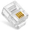 Win shengwei RC-1050 project-level gold-plated phone crystal head 50 box 6P4C four-core RJ114 core telephone line crystal head