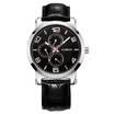 According to wave EBOHR watch treasures series multi - functional black belt leather quartz male watch 00420235