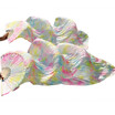 2017 Stage Performance 100 Silk Belly Dance Fans Gradient Colour Dance Accessories Belly Dancing Silk Fans Mixed Colors