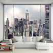 Custom Size 3D Photo Wallpaper Backdrop European-style America Modern City Buildings Living Room Sofa Backdrop Wall Mural Paper