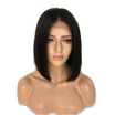 QDKZJ Short Glueless Lace Front Human Hair Wigs With Baby Hair 8 Inch to 16 Inch Brazilian Non Remy Silky Straight Bob Wigs