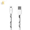 D8 MFI Approved Apple Data Cord Leather Knit Fast Charge Source Line iPhone8X7plus6s65s Charge Data Cable 1 Meter Serpentine