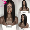 9A Pre Plucked Bob Lace Front Wigs With Baby Hair Silky Straight Unprocessed Virgin Peruvian Human Hair Wigs For Black Women