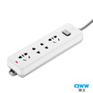 Boxing QANWANG Q522B new national standard socket outlet strip row row plug wiring board drag line 4 total length of 25 meters