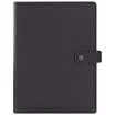 GuangBo 100 A5 botón hebilla cuaderno cuero Bloc de notas juegos negro GBP8607