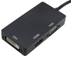 Mintech MiniDP to VGA HDMI DVI Triad Converter Mini DisplayPort Adapter Macbook Computer to TV Projector LK-DP001 White