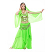 belly dance costume professional 5 piecehead chainbraveilwaist chainskirt belli dancer free size sexy costumes free ship