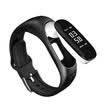Magic MOONPI smart sports bracelet V08 Bluetooth headset can call pedometer waterproof touch screen heart rate blood pressure monitoring watch classic black