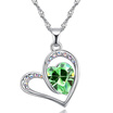 Exquisite Accessories Crystal from Austrian Heart Necklaces & Pendants Fashion Jewelry for Women Bijoux 27123