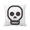 Shut Up Skeleton Online Emoji Square Throw Pillow Insert Cushion Cover Home Sofa Decor Gift