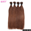 BHF Hair Peruvian Virgin Hair Straight 4 Bundles 4 Color Hair Extensions No Tangle No Lice No Shedding