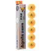 Agnite F2393Y table tennis of 3 stars for competition 6 in 1 yellow 40mm
