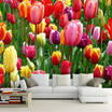 3D Wallpaper Beautiful Colorful Flowers Photo Mural Living Room TV Backdrop Wall Restaurant Hotel Decor Non-Woven Wallpaper R