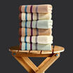 Vosges Group Jade Cotton Towel Adult Thicken 100G Plain Dobby Towel 6 Pack Family Pack 3370cm Green 2 Brown 2 Beige 2