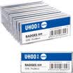 Excellent UHOO 6694 pin badge white bottom cover 12 box high penetration waterproof inner core can be replaced work card staff card number brand name brand