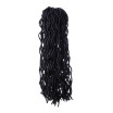 20" Faux Locs Curly Crochet Hair 24 Roots Synthetic Crochet Braids Hair Extensions Pure Color Crochet Braiding Hair