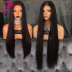 9A Pre Plucked Full Lace Human Hair Wigs For Black Women Silky Straight Brazilian Virgin Hair Wig With Baby Hair