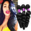 4PcsLot Cheap Virgin brazilian Hair Loose Wave Hair Wefts 7A 100 Human Weaving Soft Hair Bundles Brazilian Virgin Loose Wave