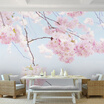 Custom Photo Wallpaper Cherry Blossom Beautiful Floral Wall Mural Backdrop Living Room 3D Room Landscape Wall Papers Home Decor